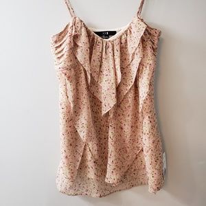 Floral tank with layers